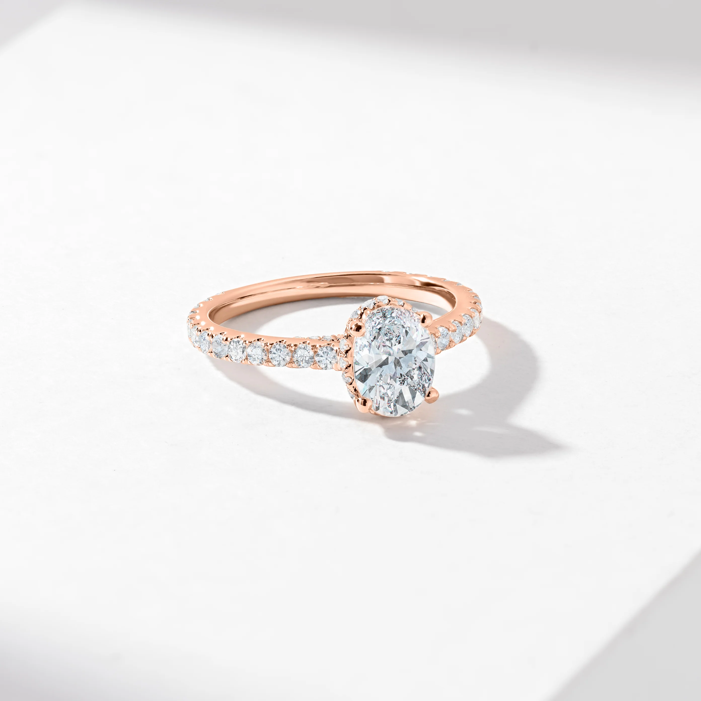 1.5ct Oval Diamond Solitaire With Diamond Hidden Halo And Shoulders Engagement Ring 2.0tdw - Image 5