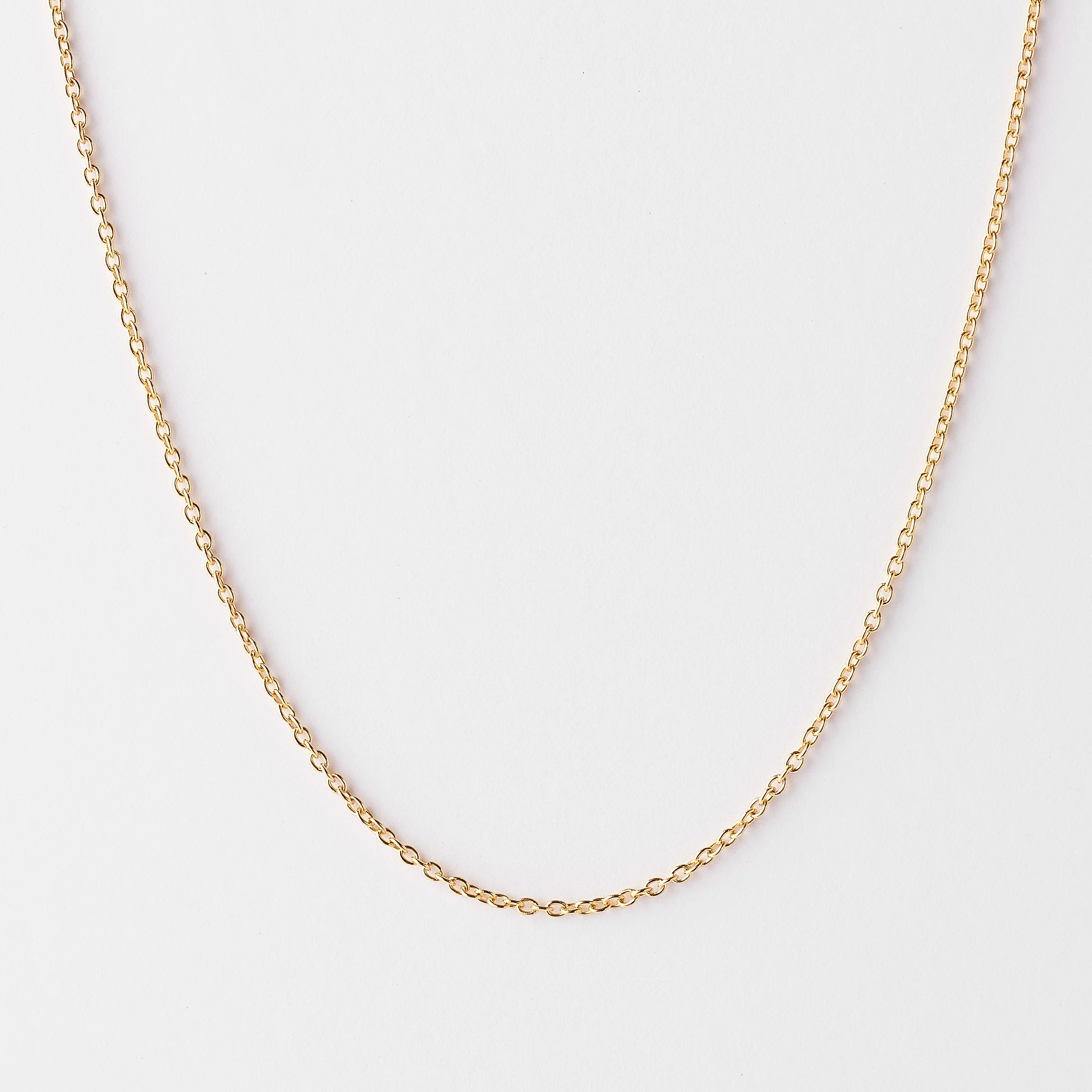 18K Yellow Gold Cable chain - Image 3