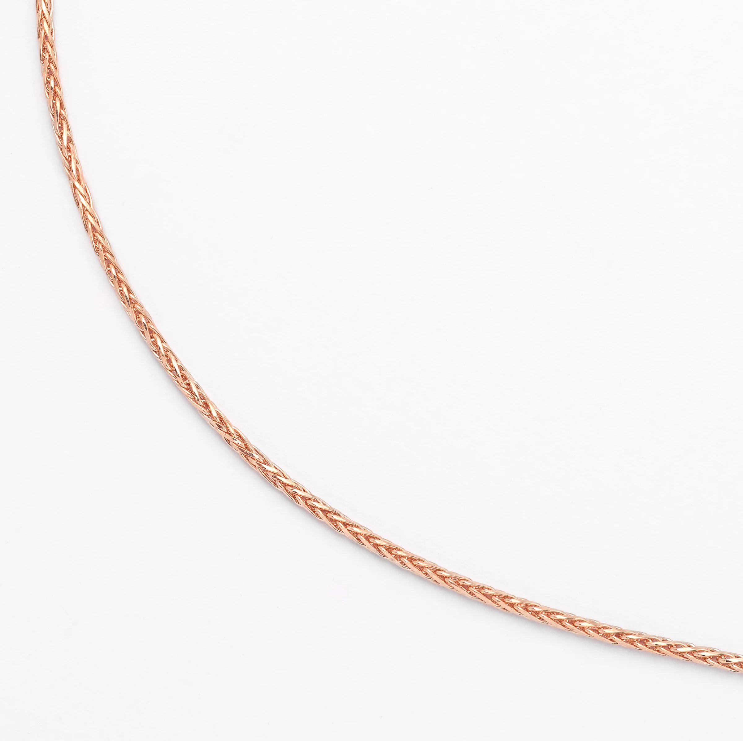 9K Rose Gold Magic Wheat Chain - Image 3