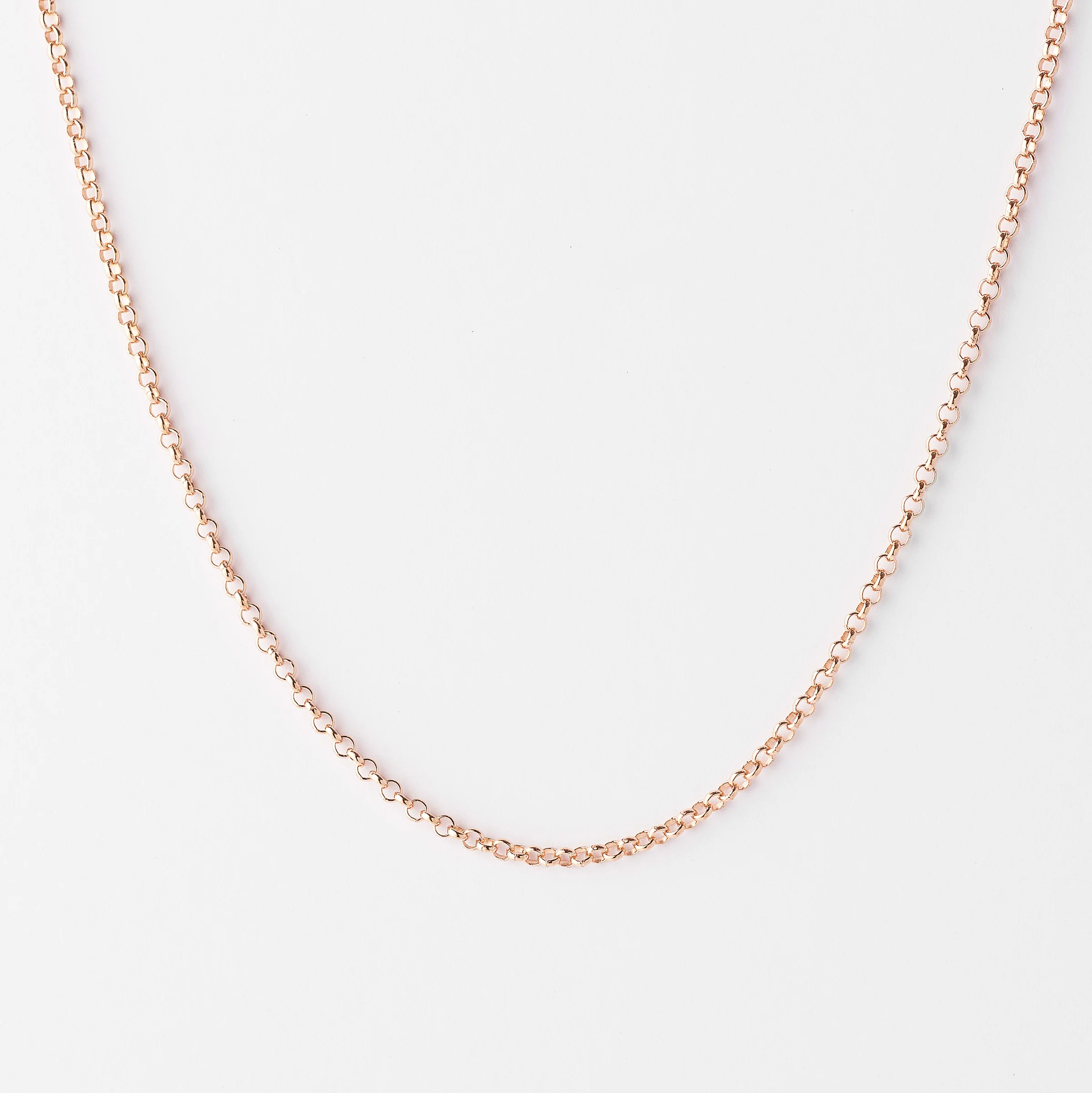 9K Rose Gold Round Belcher Chain - Image 3