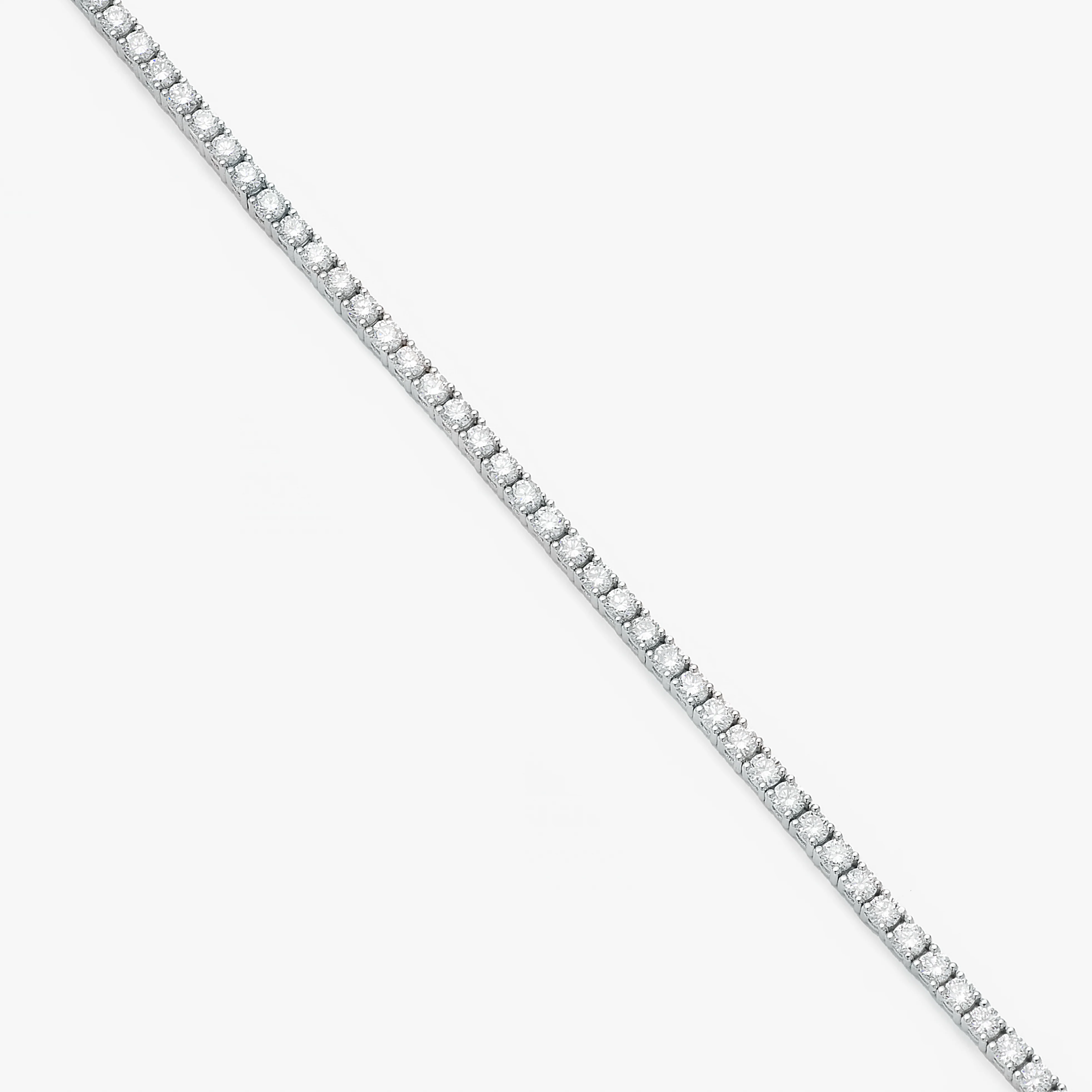 9K White Gold Lab Diamond Tennis Bracelet 2.0tdw - Image 3