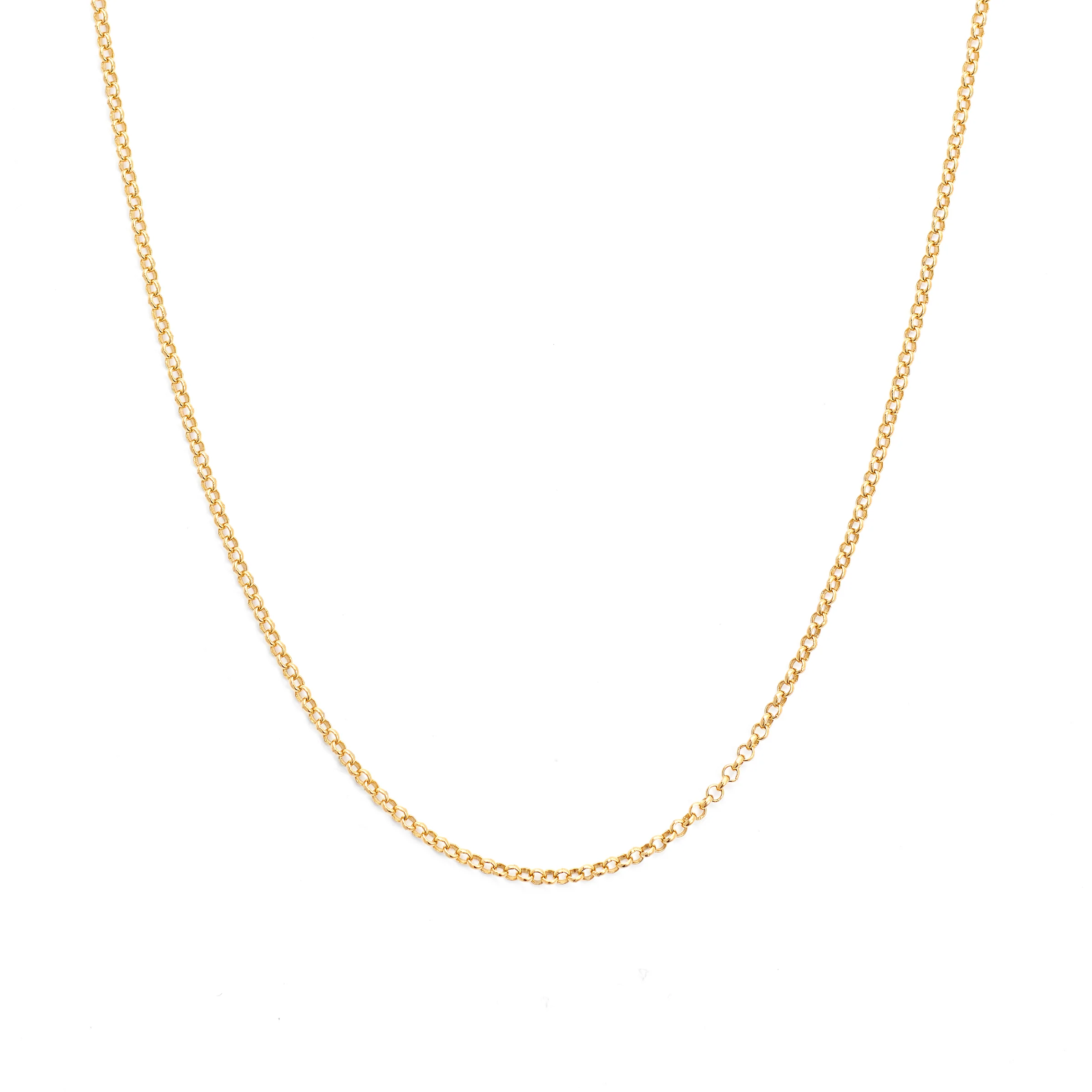 9K Yellow Gold Round Belcher Chain - Image 3