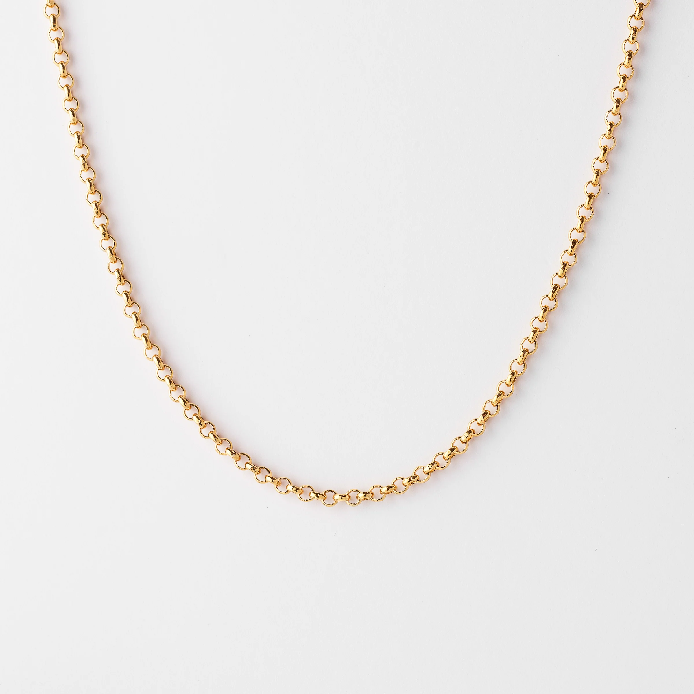 9K Yellow Gold Round Belcher Chain - Image 3