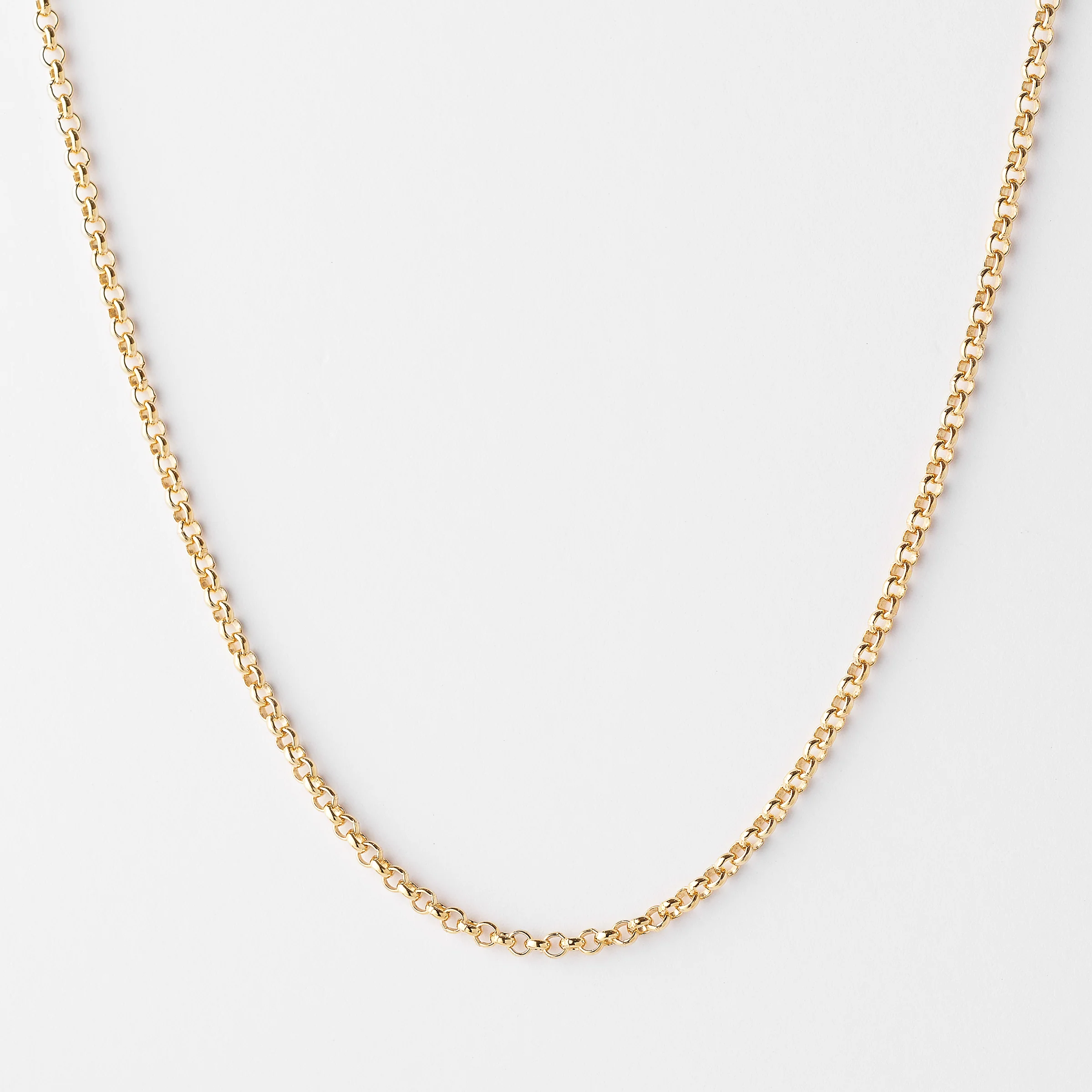 9K Yellow Gold Round Belcher Chain - Image 3