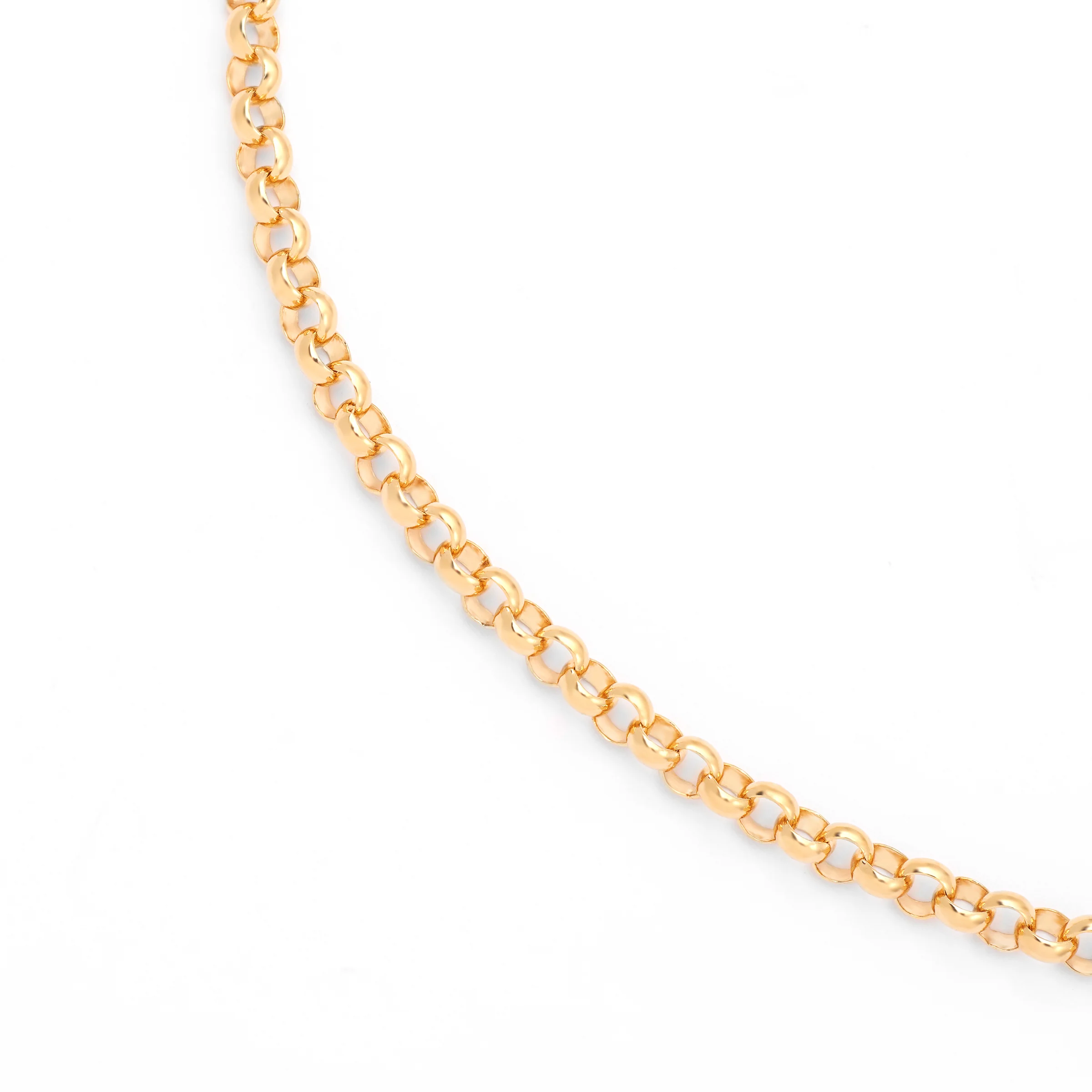 9K Yellow Gold 50cm Round Belcher Chain 5.1mm - Image 3