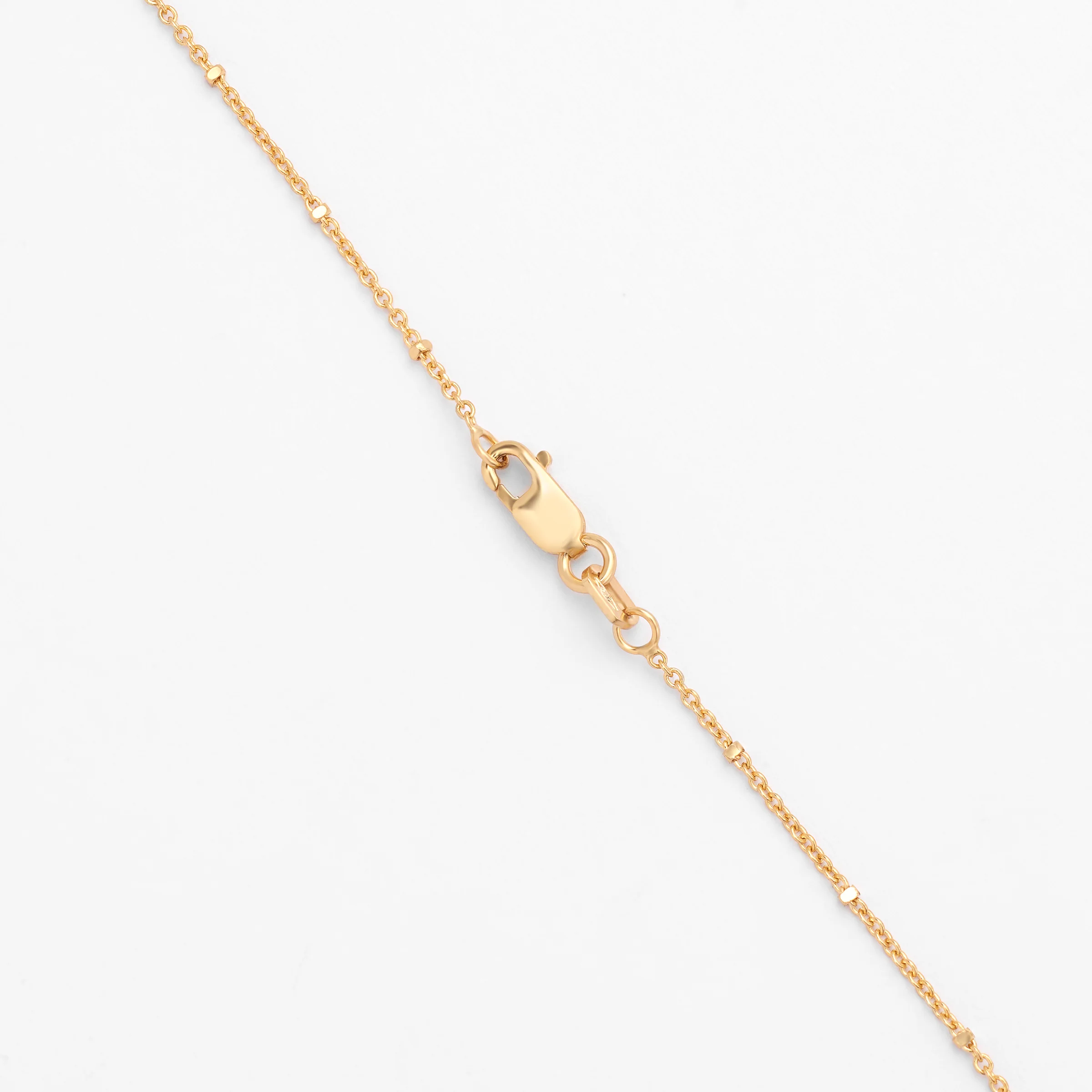 9K Yellow Gold 50cm Tight Squared Ball Cable Chain 1.5mm - Image 4