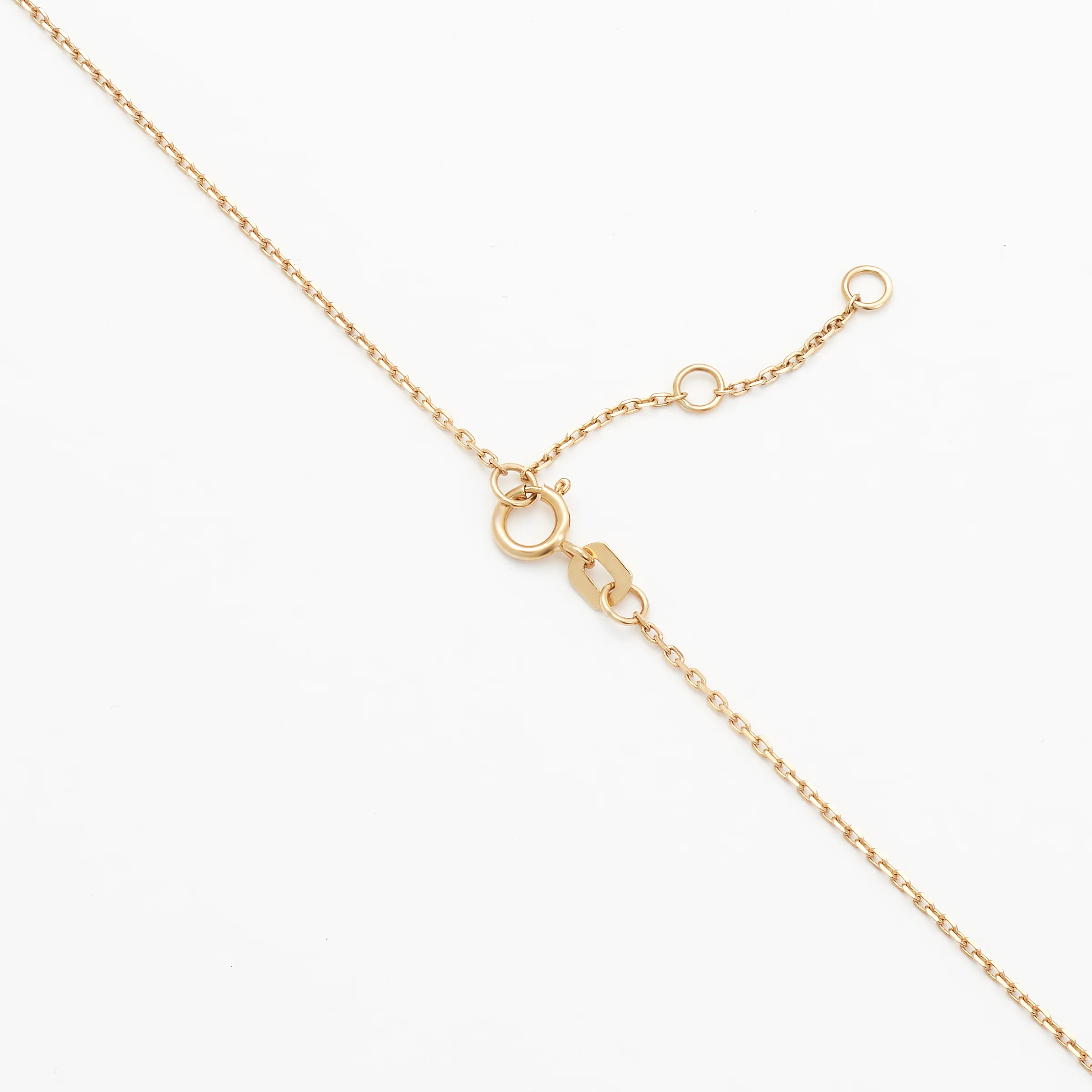 9K Yellow Gold Ball Drop Necklace - Image 2