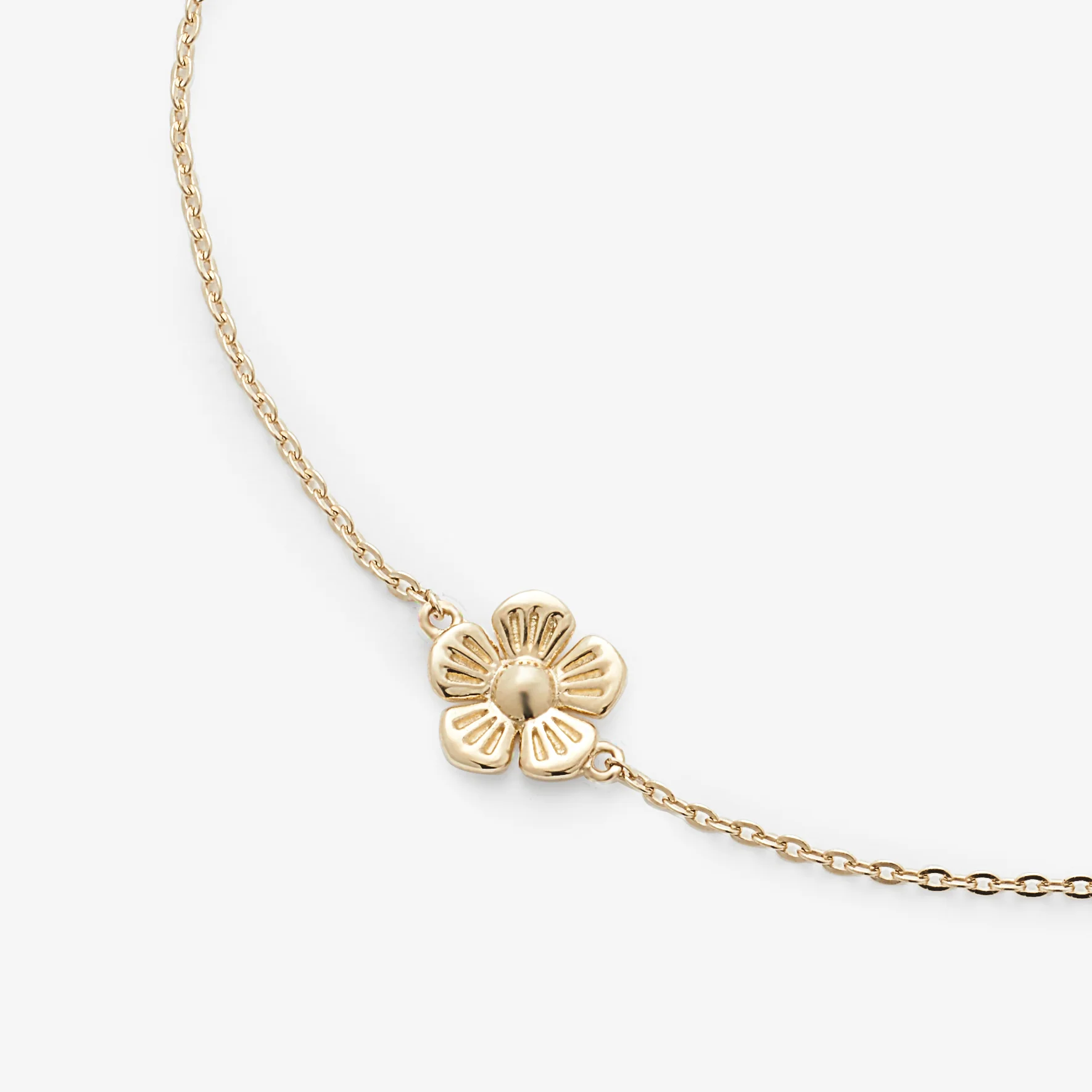 9Y flower detail bracelet sz 19cm - Image 3
