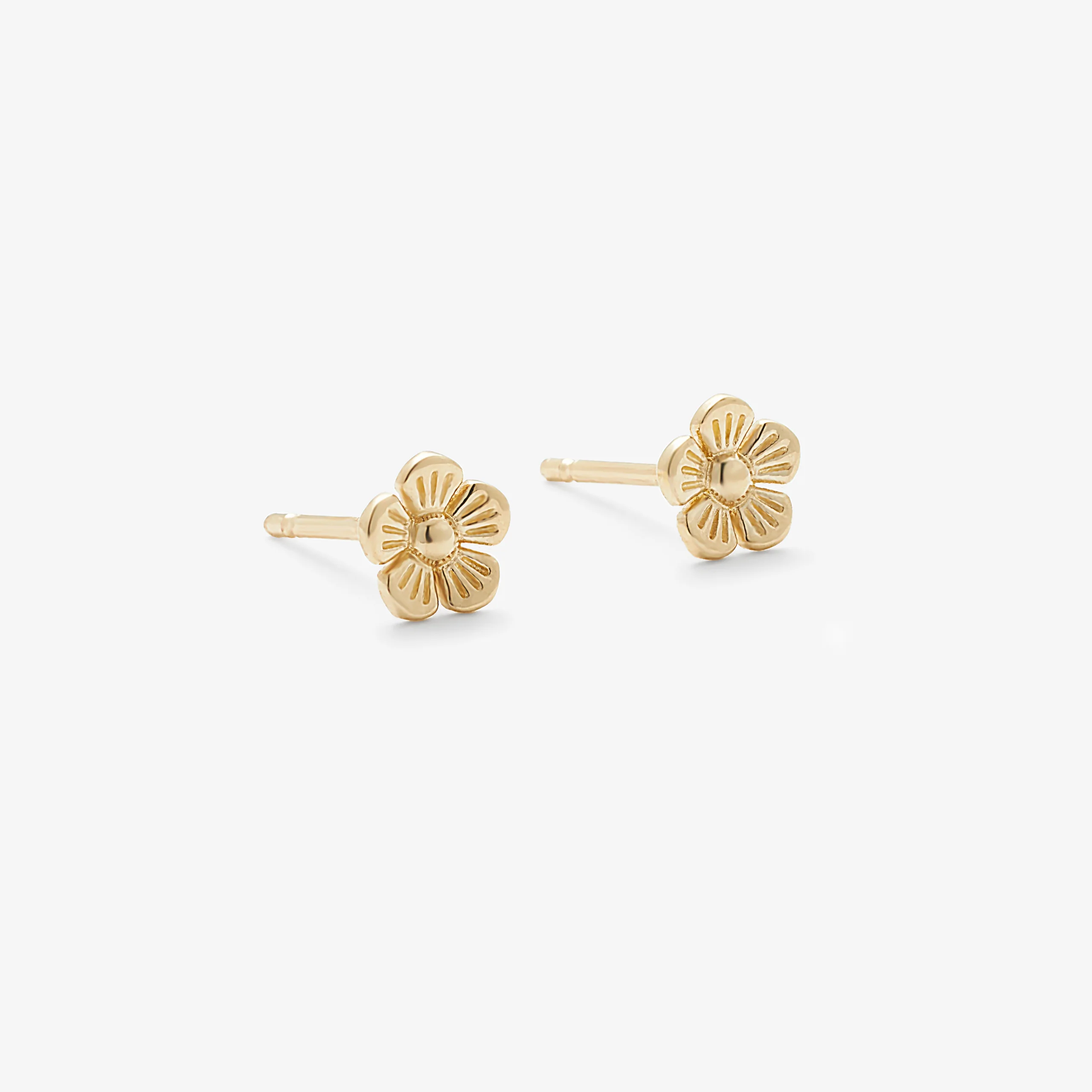 9Y flower stud earrings - Image 3