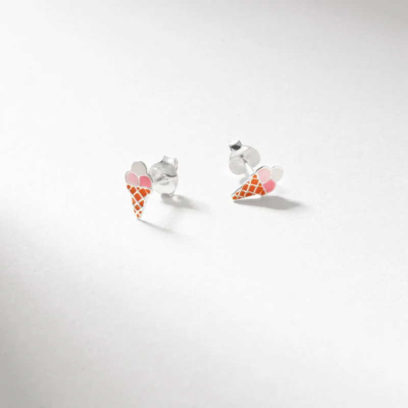 Sil enamel icecream stud earrings - Image 3