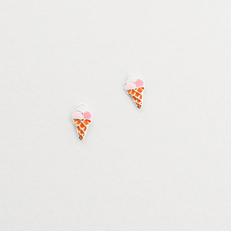 Sil enamel icecream stud earrings - Image 5