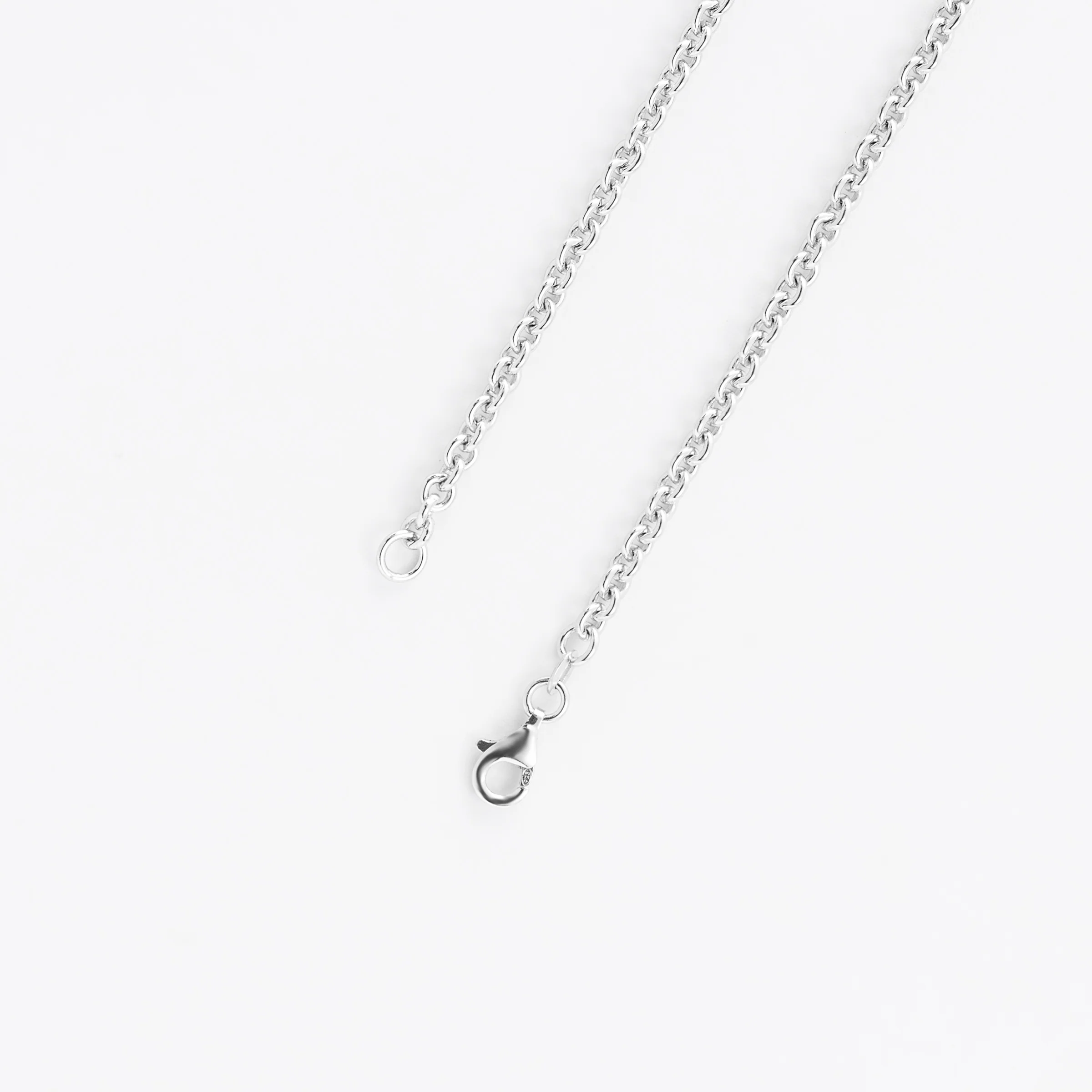 Sterling Silver 45cm trace chain 3.2mm - Image 2
