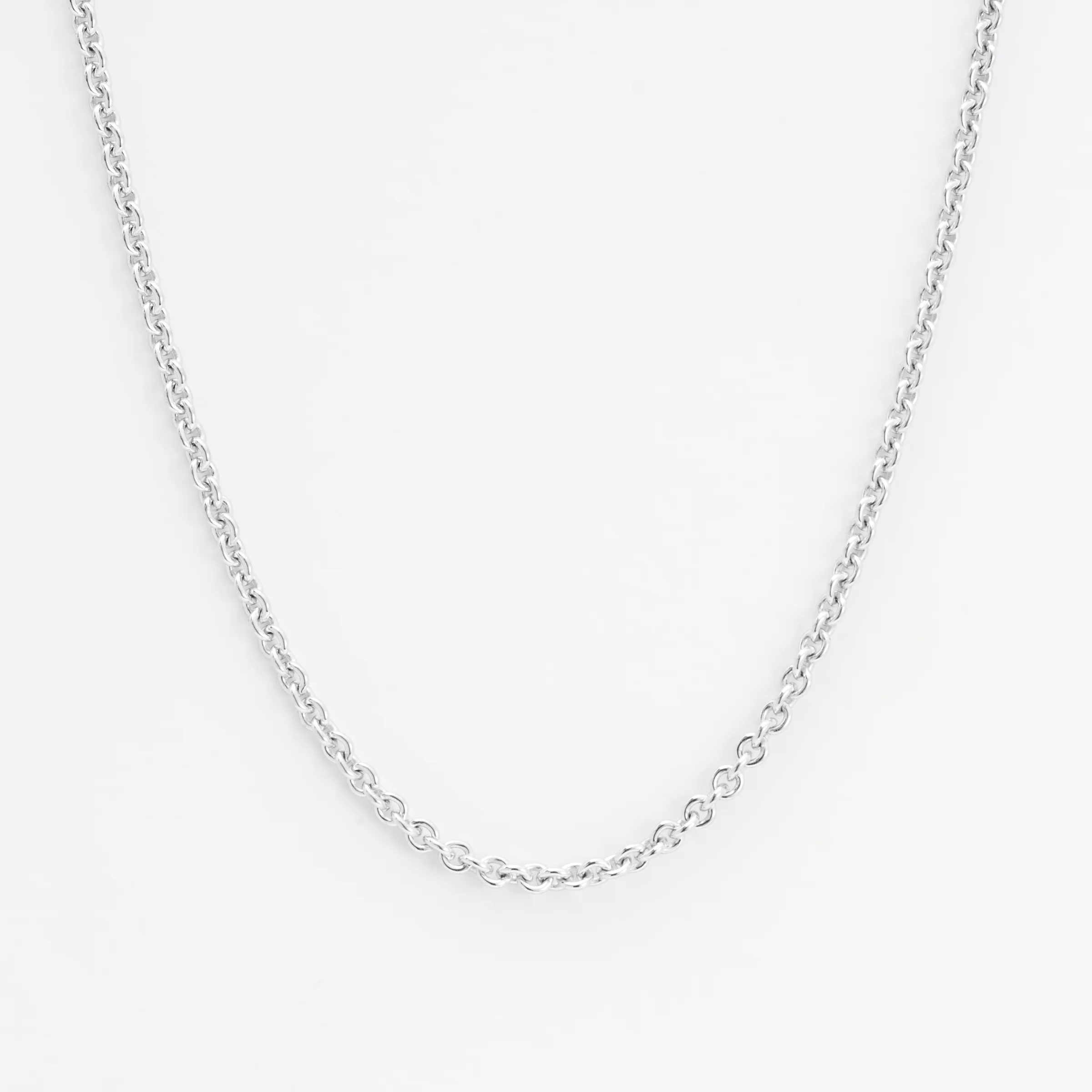 Sterling Silver 45cm trace chain 3.2mm - Image 3