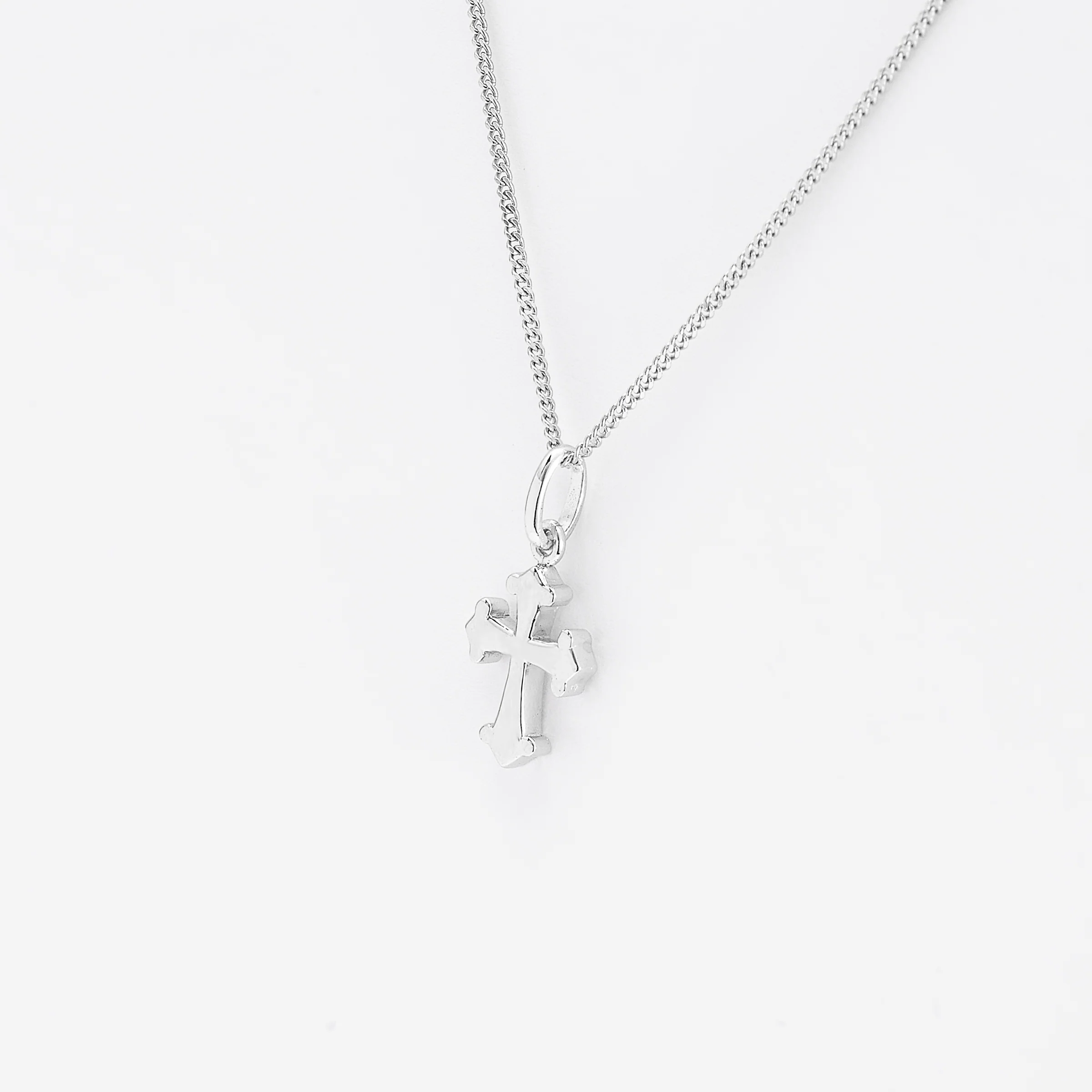 Sterling Silver Arrow Tip Cross Pendant - Image 2