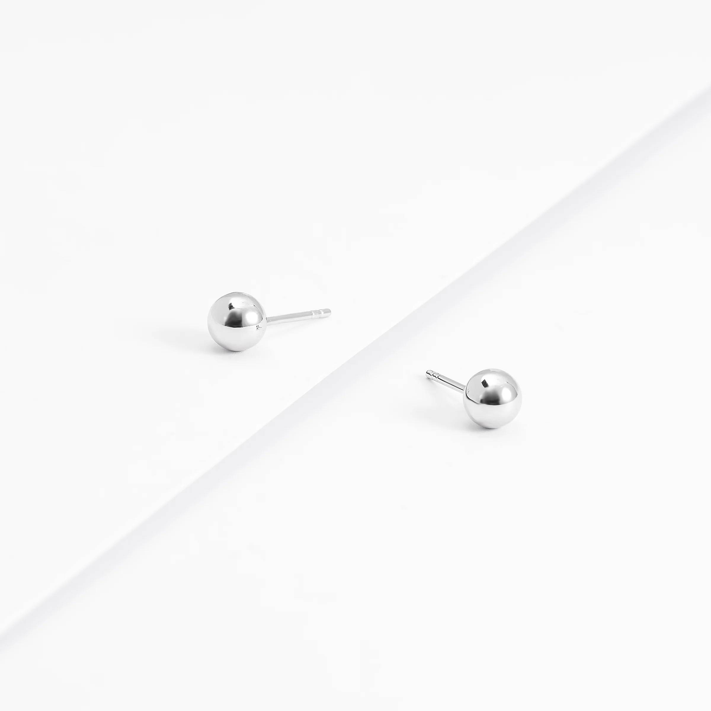 Sterling Silver Ball Stud Earrings - Image 10