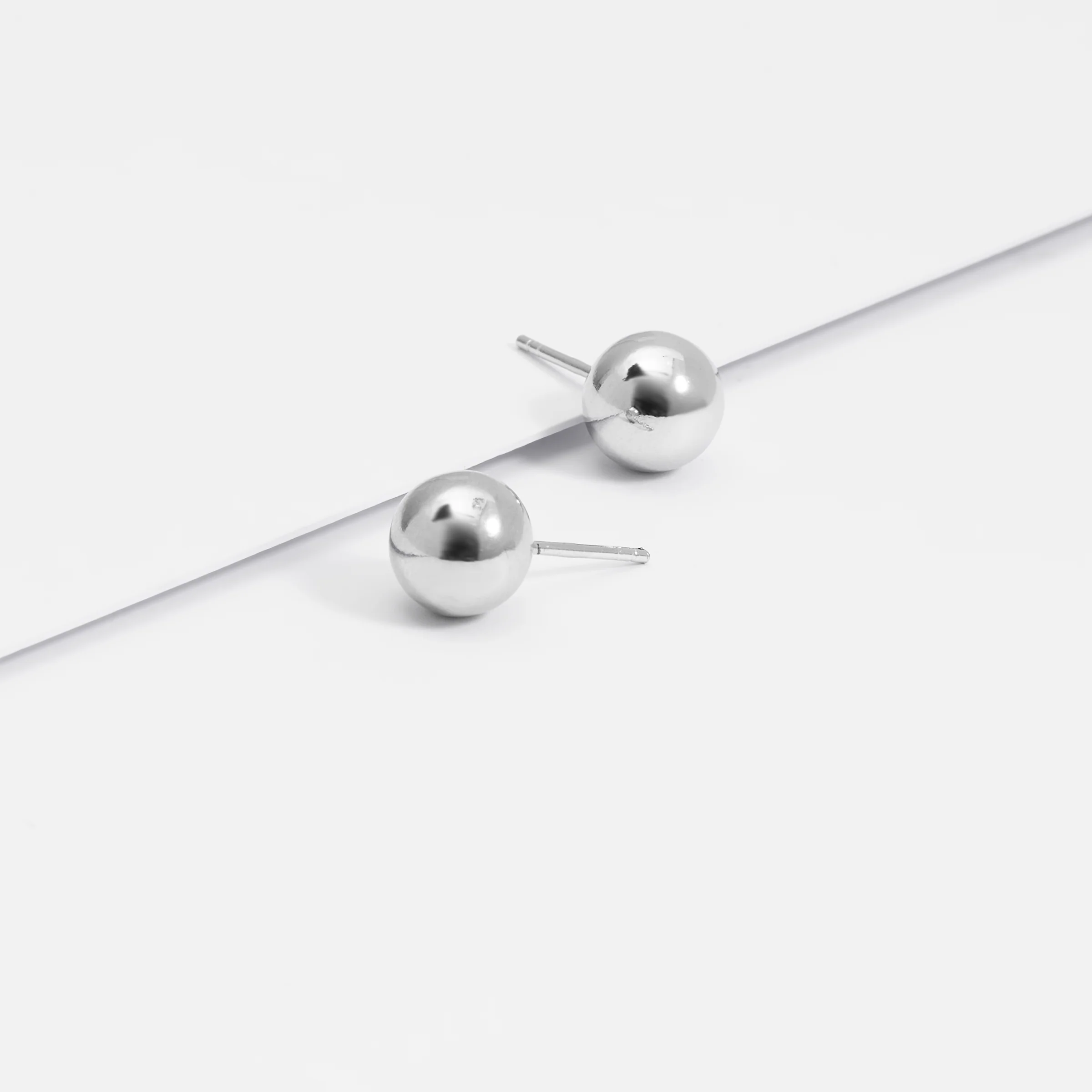 Sterling Silver Ball Stud Earrings - Image 13