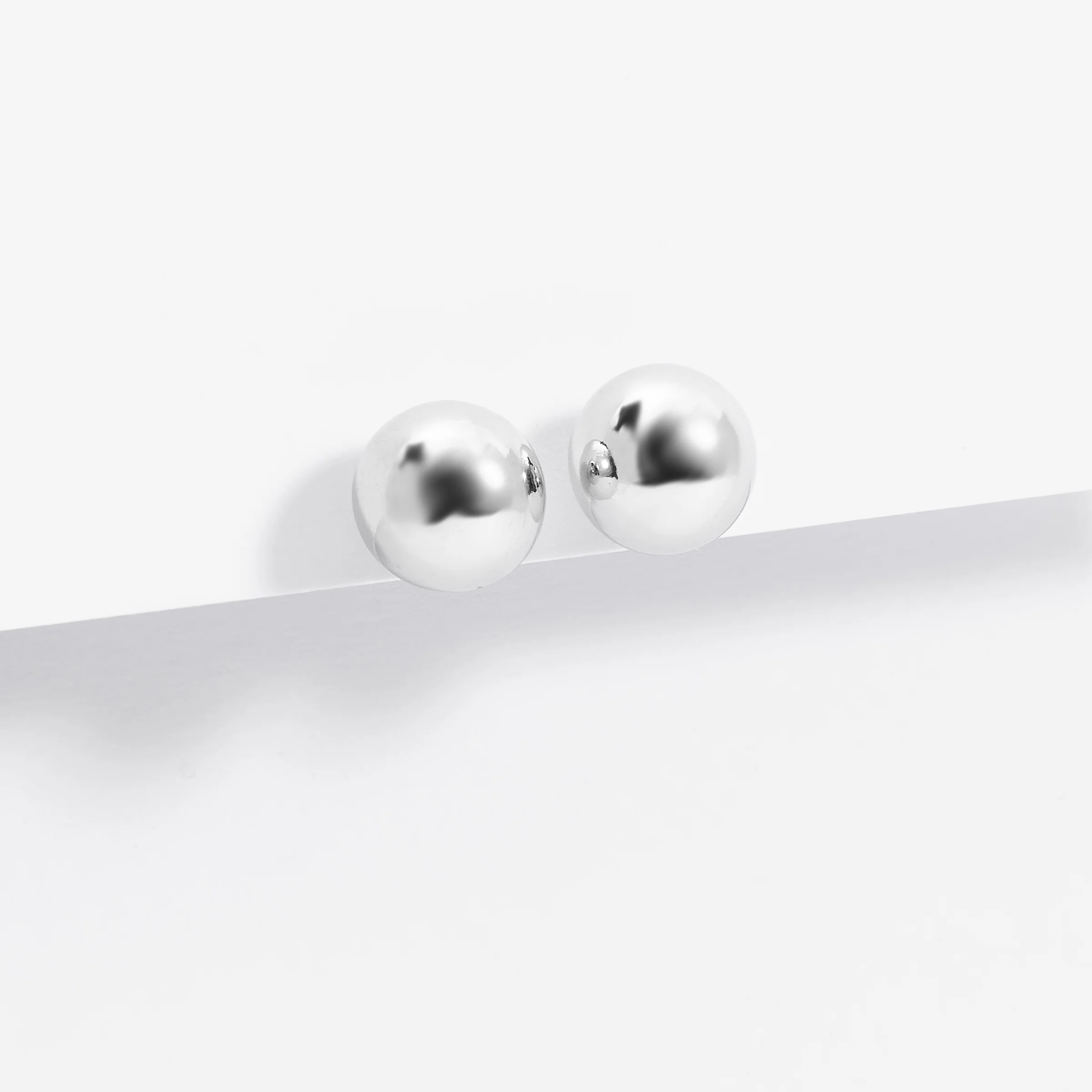 Sterling Silver Ball Stud Earrings - Image 14