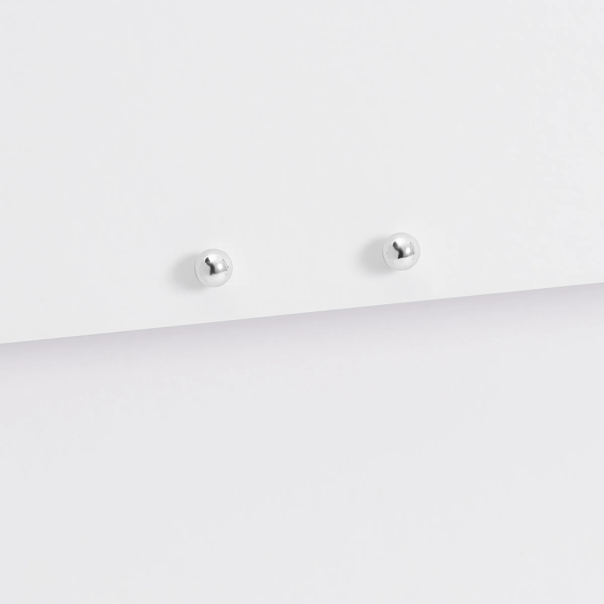 Sterling Silver Ball Stud Earrings - Image 6