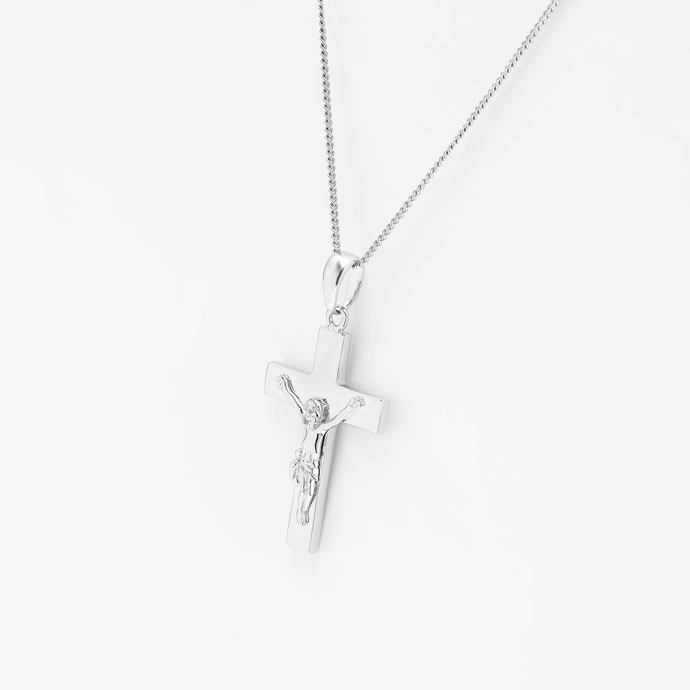 Sterling Silver Crucifix Pendant 17x25mm - Image 2