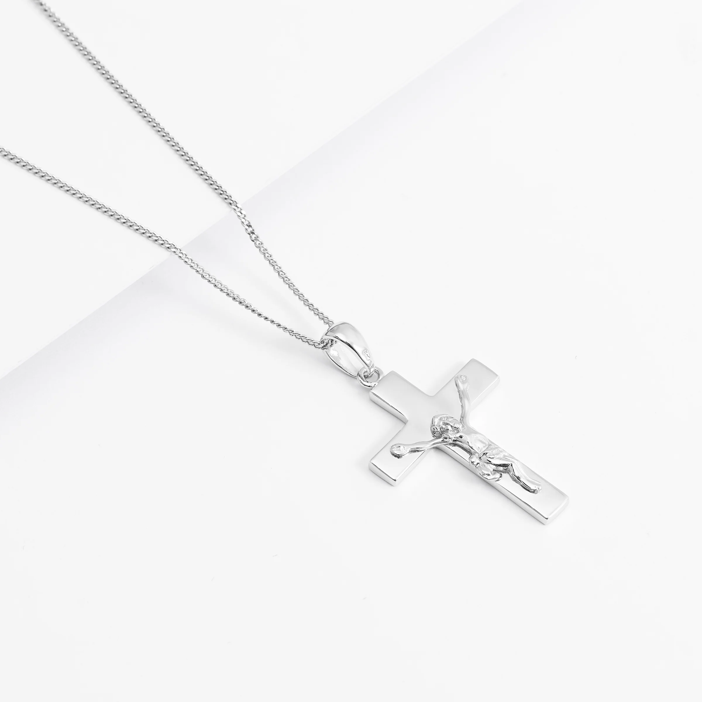 Sterling Silver Crucifix Pendant 17x25mm - Image 3