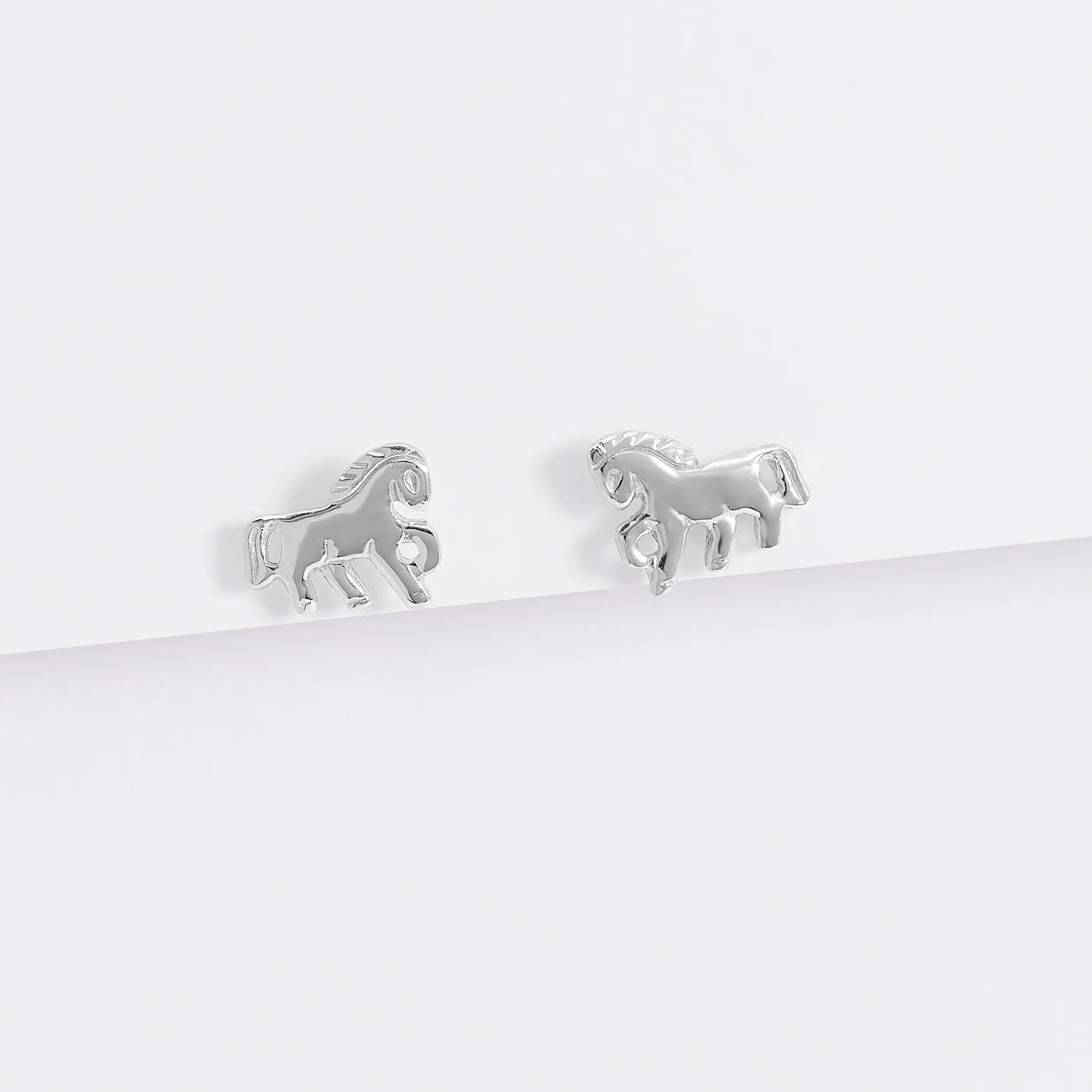 Sterling Silver Horse Stud Earrings - Image 3