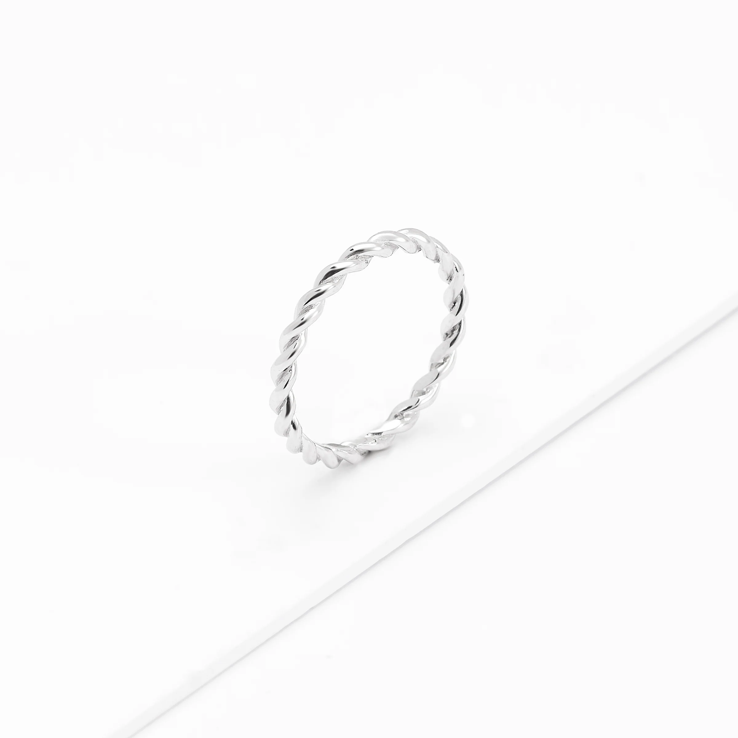 Sterling Silver Twist Band Ring - Image 2