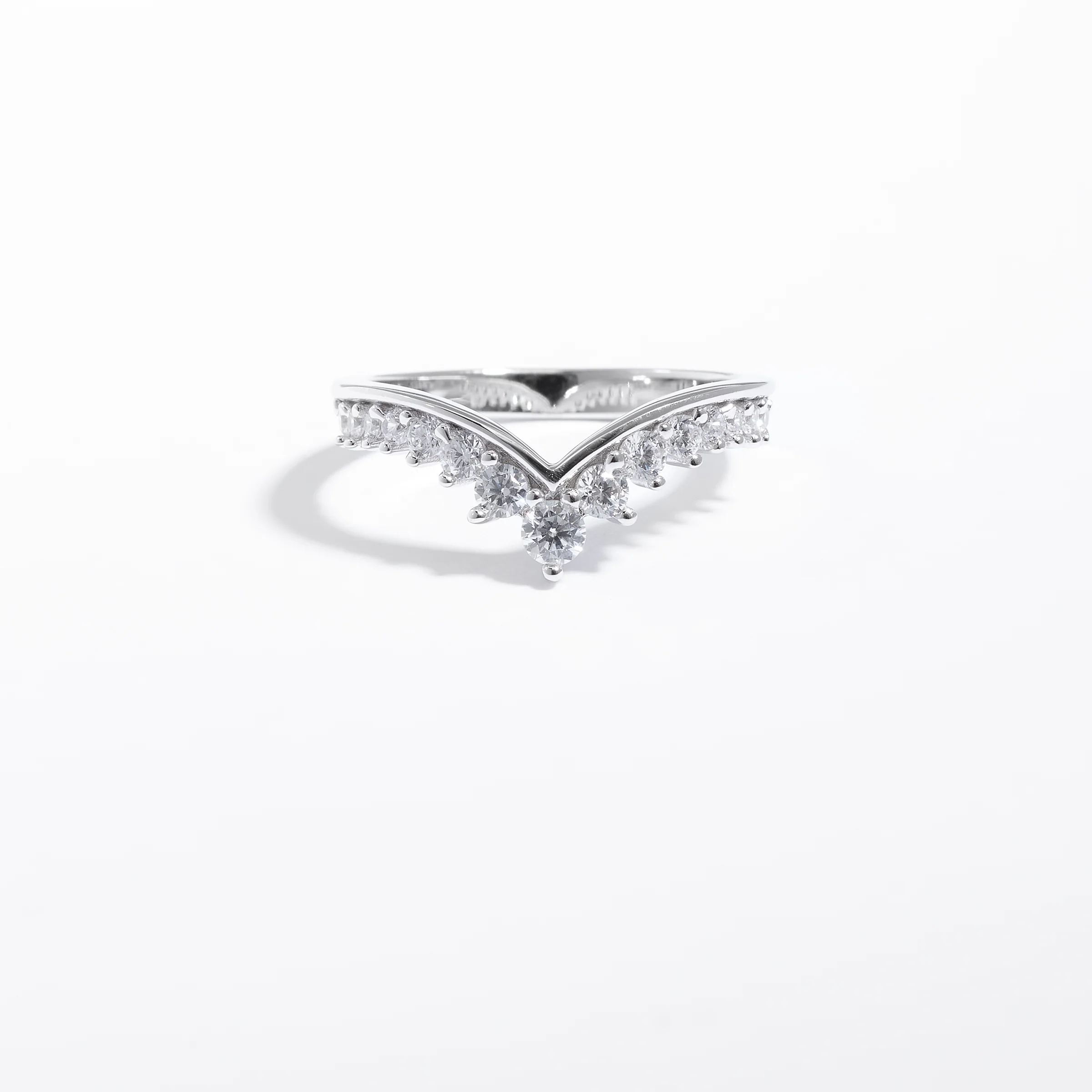 Sterling Silver Zirconia Tiara Ring - Image 3
